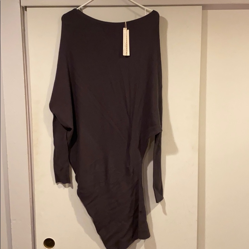 Asymmetrical sweater dress